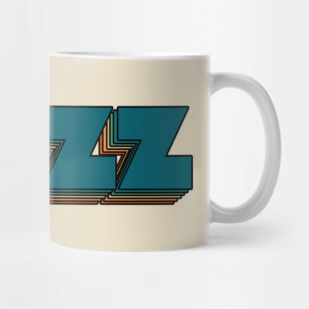 Jazz // Jazz Retro Rainbow Typography Style // 70s by Vincentstore.id